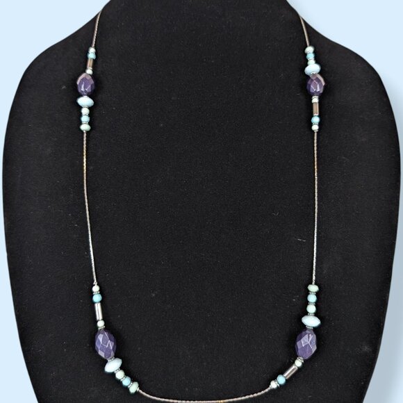 (2/$20) Charming Charlie Long Dainty Beaded Necklace - Picture 2 of 5